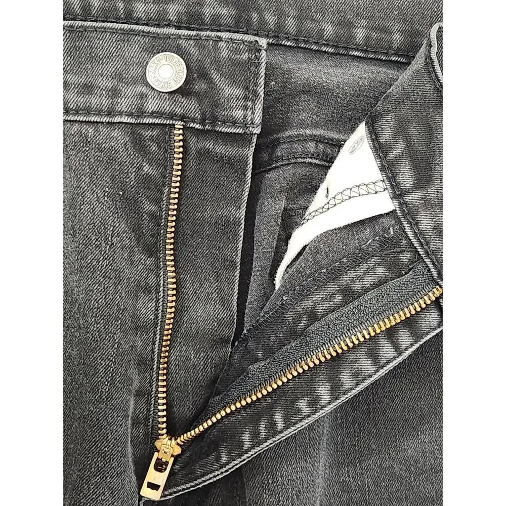 Levis 541 Athletic Taper Jeans Mens 34x32 Black Gray Washed Denim